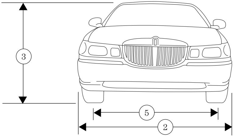 Lincoln Town Car (1998-2003) - DIMENSIONS DU VÉHICULE - 1