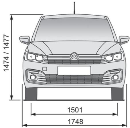 CITROEN C-Elysée 2 (2016) - Masses et charges remorquables - 1