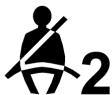 CADILLAC XT5 (2020) - Témoin de rappel de bouclage de la ceinture de sécurité du passager - 1