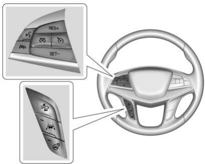 CADILLAC XT5 (2020) - Sélectionner le minutage de l'alerte - 1