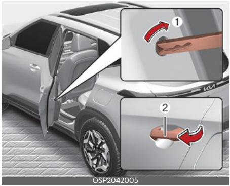 KIA Seltos SP2 (2024) - Verrous de protection pour enfants aux portières arrêté - 1