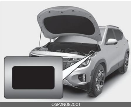 KIA Seltos SP2 (2024) - Étiquette du réfrigérant - 1