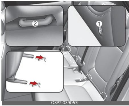 KIA Seltos SP2 (2024) - Ancrages inférieurs LATCH - 1