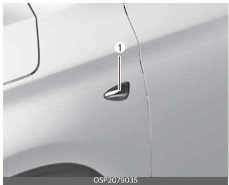 KIA Seltos SP2 (2024) - Position d'ampoule de feu (lateral) - 1