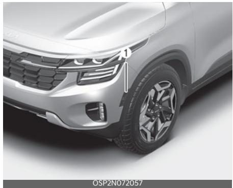 KIA Seltos SP2 (2024) - Remplacement d'une ampoule de feu de gabarit avant (type DEL) - 1