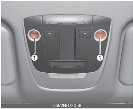 KIA Seltos SP2 (2024) - Remplacement d'une ampoule de la liseuse de carte (type DEL) - 1
