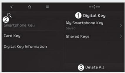 KIA Seltos SP2 (2024) - Comment supprimer la clé numérique (telephone intelligent) - 1