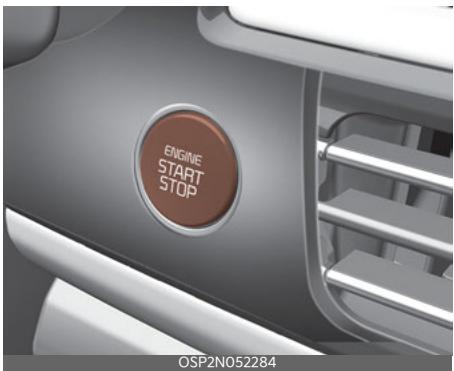 KIA Seltos SP2 (2024) - Bouton ENGINE START/STOP (démarriage/arrêt du moteur) allumé (selon l'équipement) - 1