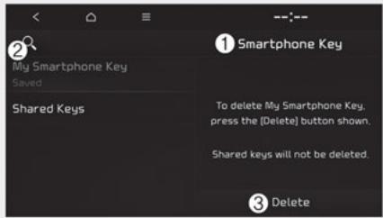 KIA Seltos SP2 (2024) - Comment supprimer la clé numérique (telephone intelligent) - 2