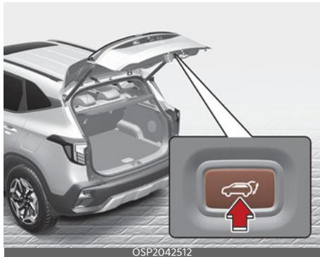 KIA Seltos SP2 (2024) - Bouton d'ouverture/de fermeture du hayon électrique (à l'intérieur du hayon électrique) - 1