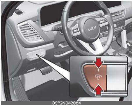KIA Seltos SP2 (2024) - Réglage de l'éclairage du combiné d'instruments - 1