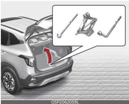KIA Seltos SP2 (2024) - Cric et outils (selon l'équipement) - 1