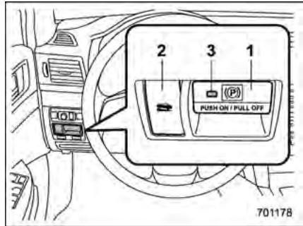 SUBARU Legacy et Outback (2013) - Frein de stationnementlectronique - 1