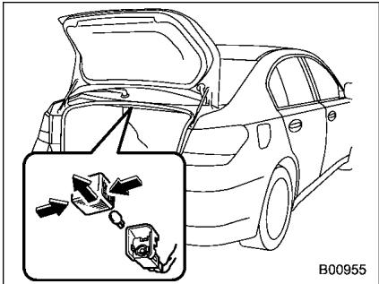 SUBARU Legacy et Outback (2013) - Éclairage de coffre à bagages (Legacy) - 1