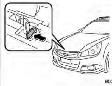 SUBARU Legacy et Outback (2013) - Ouverture du capot: - 2