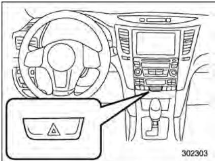 SUBARU Legacy et Outback (2013) - Feux de détresse - 1