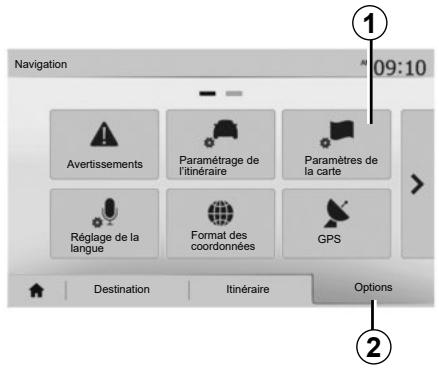 RENAULT Media-Nav (2021) - « Paramétrage de l'itinétaire » - 1