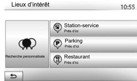 RENAULT Media-Nav (2021) - Rechercher des points d'intérêt à l'aide de catégories préprogrammées - 1