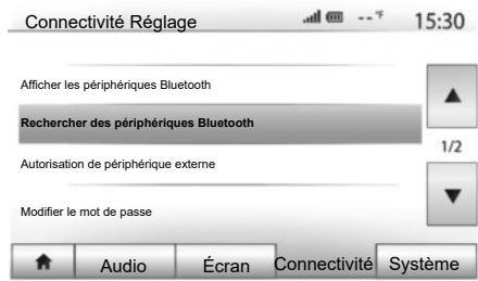 RENAULT Media-Nav (2021) - Désappairer tous les téléphones Bluetooth® du système multimédia - 1