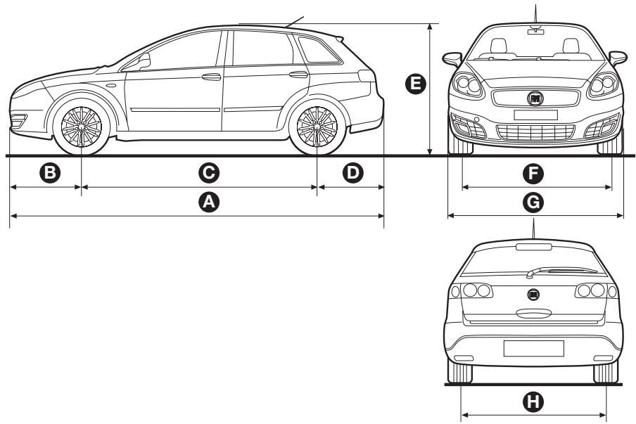 FIAT Croma 2 (2005-2008) - Volume du coffre à bagages - 1