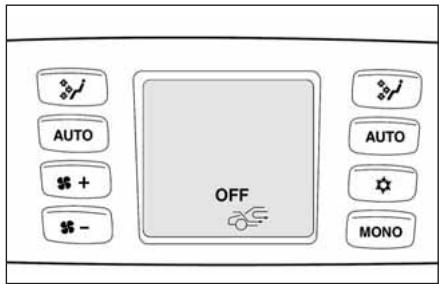 FIAT Croma 2 (2005-2008) - boutons réglage vitesse ventilateur M/N - 1