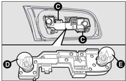 FIAT Croma 2 (2005-2008) - Groupe optique sur le hayon du coffre à bagages - 2