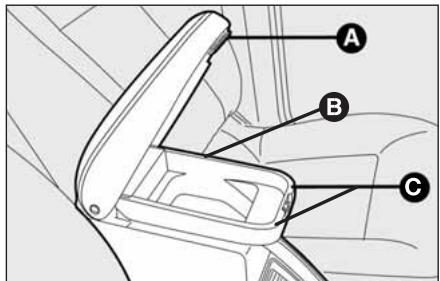 FIAT Croma 2 (2005-2008) - ACCOUDOIR AVANT AVEC BOITE A GANTS ET COMPARTIMENT REFRIGERE - 1