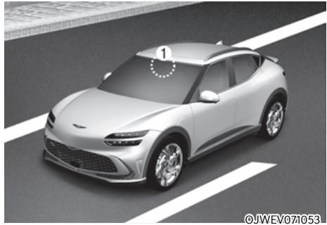 Genesis GV60 (2021-2025) - ASSISTANCE D'ÉVITEMENT DE COLLISION FRONTALE (FCA) (SI LE VÉHICULE EST ÉQUIPÉ DE CETTE OPTION) - 7