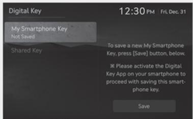 Genesis GV60 (2021-2025) - Enregistrement de la clé numérique au téléphone intelligent - 1