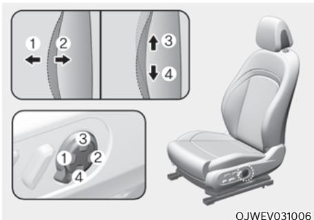 Genesis GV60 (2021-2025) - Hauteur du coussin de siège (2) - 4