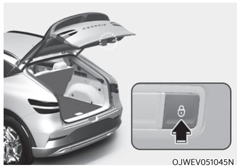 Genesis GV60 (2021-2025) - Actionner le hayon électrique - 5