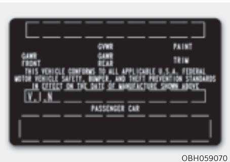 Genesis GV60 (2021-2025) - Étiquette de certification - 1