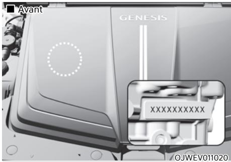 Genesis GV60 (2021-2025) - NUMÉRO DU MOTEUR - 1