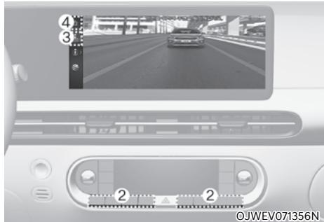 Genesis GV60 (2021-2025) - Afficher l'image de l'arrière du véhicule pendant la conduite - 1
