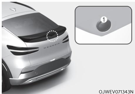 Genesis GV60 (2021-2025) - ÉCRAN DE RECUL (RVM) (SI LE VÉHICULE EST ÉQUIPÉ DE CETTE OPTION) - 1
