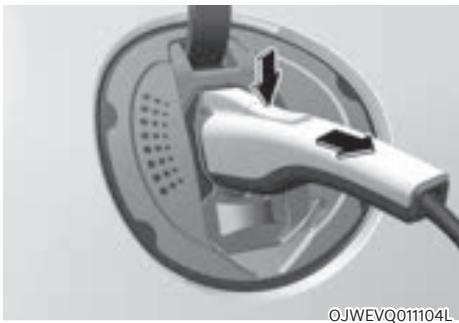 Genesis GV60 (2021-2025) - Débranchement du chargeur CA - 2