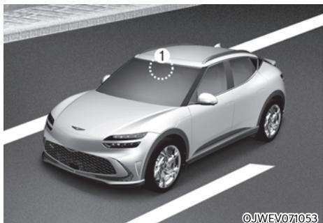 Genesis GV60 (2021-2025) - ASSISTANCE DE SUIVI DE VOIE (LFA) (SI LE VÉHICULE EST ÉQUIPÉ DE CETTE OPTION) - 1