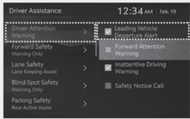 Genesis GV60 (2021-2025) - Alerte de l'attention du conducteur - 1
