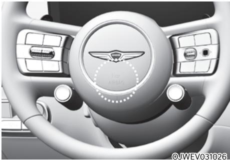 Genesis GV60 (2021-2025) - Où sont les coussins gonflables? Coussins gonflables avant du conducteur et du passager avant - 1