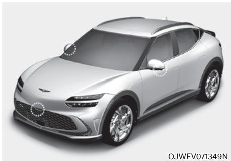 Genesis GV60 (2021-2025) - Anomalie de fonctionnement et limites de l'assistance d'évitement de collision pendant le stationnement - 2