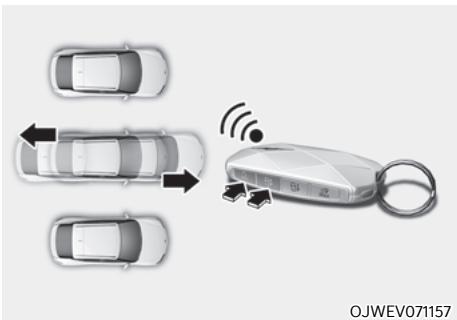 Genesis GV60 (2021-2025) - Déplacement à distance vers l'avant ou vers l'arrière - 1