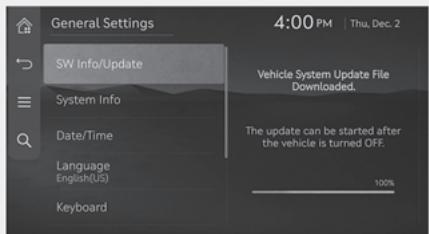 Genesis GV60 (2021-2025) - Préparation de la mise à jour du logiciel - 2