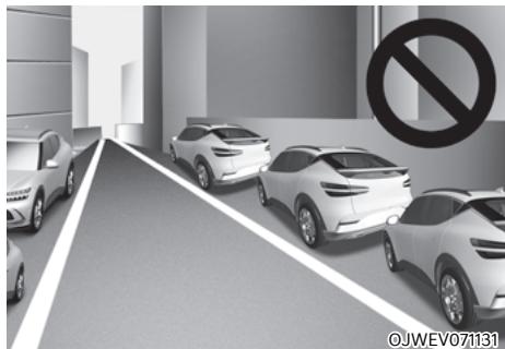 Genesis GV60 (2021-2025) - Limites de l'assistance intelligente au stationnement à distance - 7