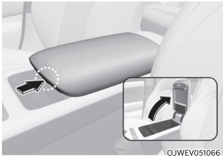 Genesis GV60 (2021-2025) - Compartiment de rangement dans la console centrale - 1