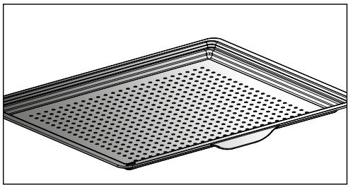 DE DIETRICH DOR4546H - - Plat perforé. Inséré dans les gradins ou fixé sur les rails télescopiques, - 1