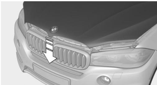 BMW X6M (2014-2018) - Ouverture du capot moteur - 4