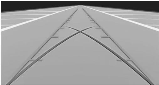 BMW X6M (2014-2018) - Stationnement en utilisant la trajectoire correspondant à la position du volant et la trajectoire théorique - 1