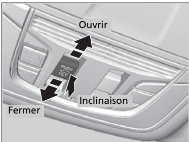 Acura MDX (2023) - Utilisation du commutateur du toit panoramique - 1