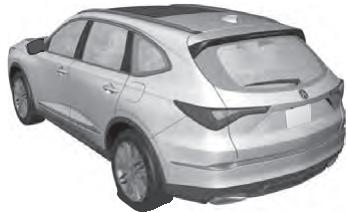 Acura MDX (2023) - Modèles avec un pneu de secours compact - 1