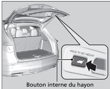 Acura MDX (2023) - Programmation du degré d'ouverture du hayon - 2